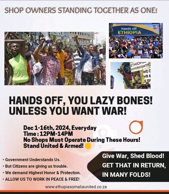 Somalians (illegal immigrants) threatening South Africans with a WAR