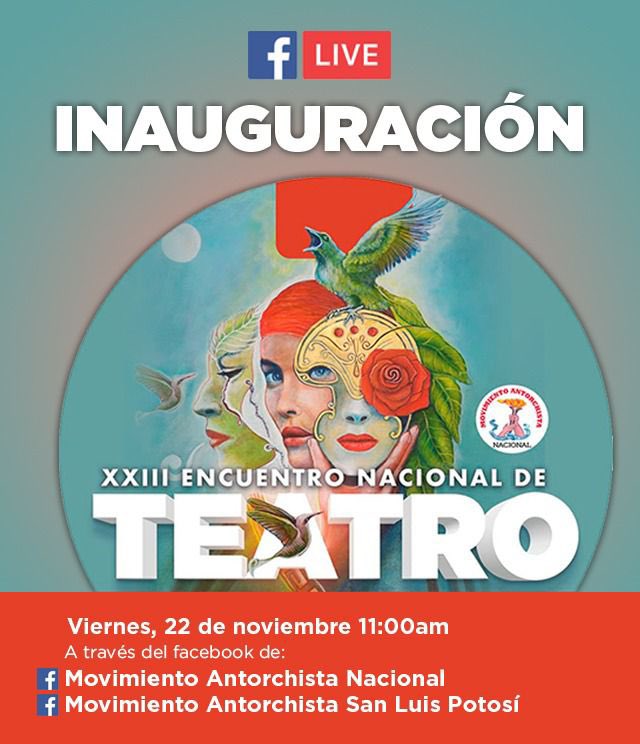 Llegó la hora compañeros, es momento de deleitarnos con nuestro XXIII Encuentro Nacional de Teatro 🎭👏