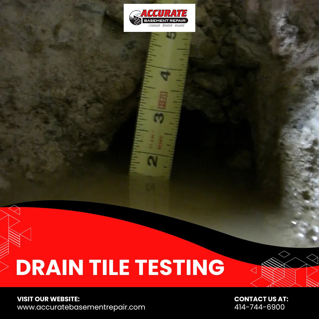 Accu_Basement's tweet photo. "Protect your home from water damage with our professional drain tile testing services. Ensure your basement stays dry and secure with Accurate Basement Repair. 

Schedule an inspection today: https://t.co/HZ4HYUGD9r 

#DrainTileTesting #BasementSafety #FoundationProtection https://t.co/JMYjwcMlJv