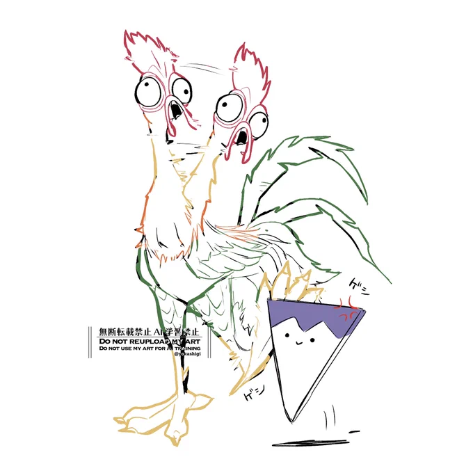ヘイヘイにやられるアゴくん#金剛力也像 