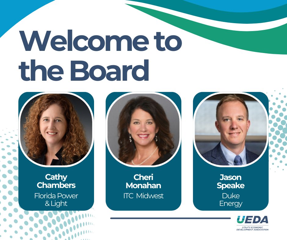 We’re excited to welcome three incredible new board members to the board: Cathy Chambers (FPL), Cheri Monahan (ITC Midwest) and Jason Speake (Duke Energy). Their expertise, vision, and passion will help drive our mission forward as we continue to grow and make an impact!