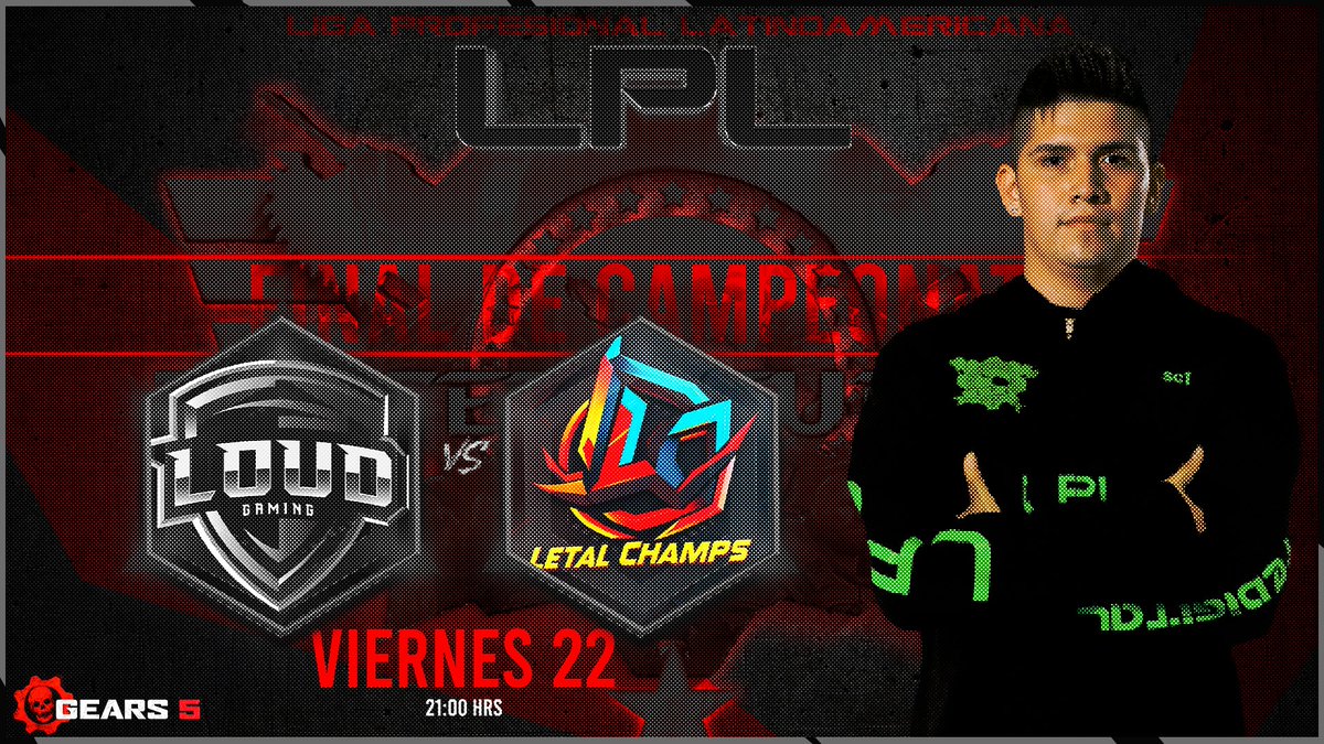 Deporte Digital 01 (@deportedigitalh) on Twitter photo LPL 16T TERCERA FUERZA
VIERNES 22 21:00 HRS BO5
☢️FINAL DE CAMPEONATO
☢️LETAL CHAMPS vs LOUD GAMING
twitch.tv/deportedigital…
CASTERS:
<a href="/mataomega/">MataoMega</a>
<a href="/TioDissel/">Tio Dissel🎙🔥</a>
<a href="/elJCMaster/">Master JC🎙</a>
<a href="/LouDGaming_MX/">LouD GG</a>
<a href="/XboxStudio/">Xbox Studio</a>
<a href="/GearsEsports/">Gears Esports</a>
<a href="/GearsLATAM/">GearsLATAM</a>
<a href="/XboxMexico/">Xbox México</a> LPL 16T TERCERA FUERZA
VIERNES 22 21:00 HRS BO5
☢️FINAL DE CAMPEONATO
☢️LETAL CHAMPS vs LOUD GAMING
twitch.tv/deportedigital…
CASTERS:
<a href="/mataomega/">MataoMega</a>
<a href="/TioDissel/">Tio Dissel🎙🔥</a>
<a href="/elJCMaster/">Master JC🎙</a>
<a href="/LouDGaming_MX/">LouD GG</a>
<a href="/XboxStudio/">Xbox Studio</a>
<a href="/GearsEsports/">Gears Esports</a>
<a href="/GearsLATAM/">GearsLATAM</a>
<a href="/XboxMexico/">Xbox México</a>