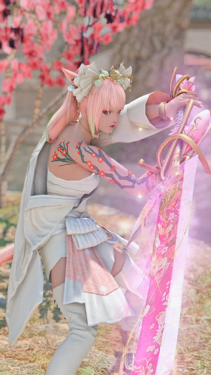 kwehlua's tweet image. joked about wanting to be a tank main next expac but now it's no longer a joke because this drk weapon is too beautiful