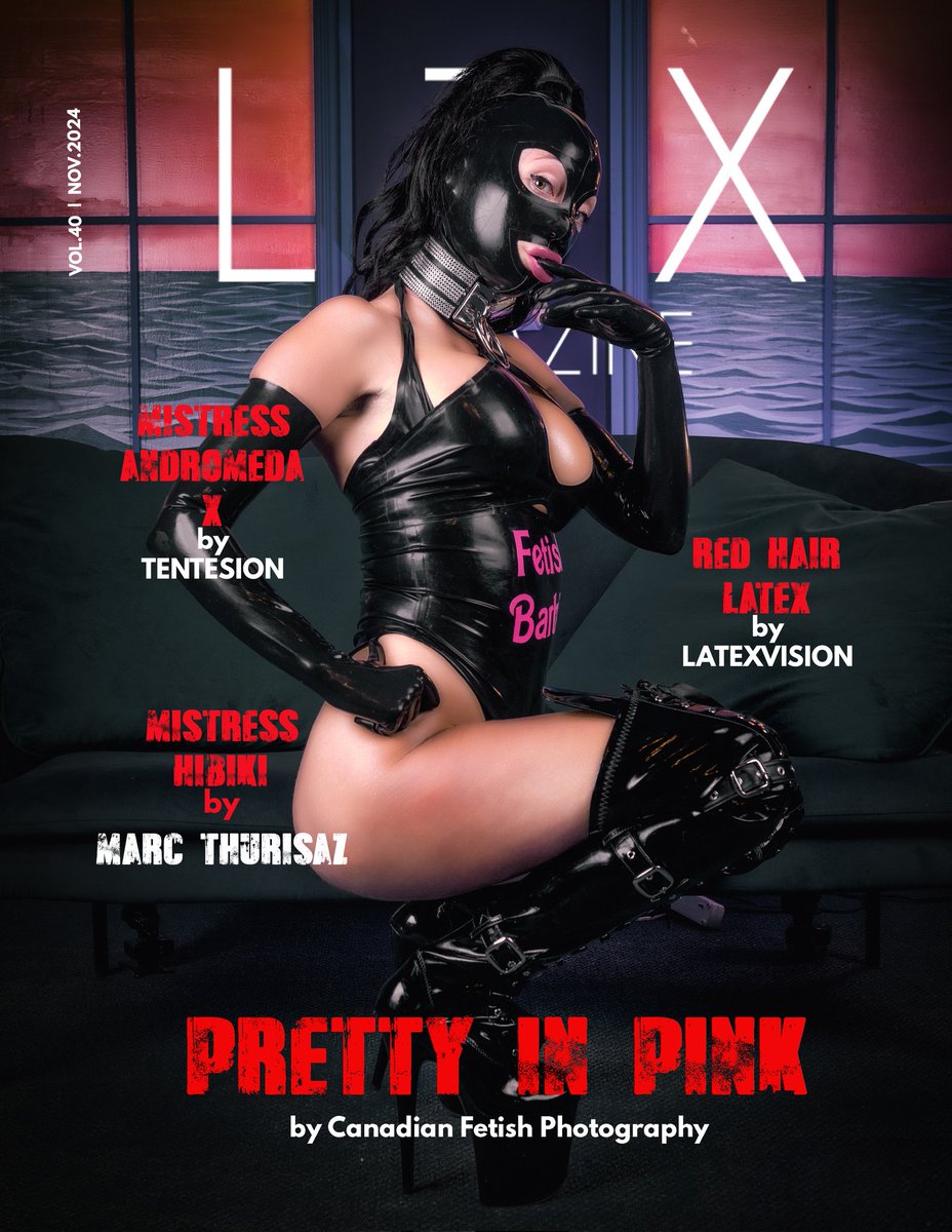 LTX Magazine Vol.40  is online and available! 

For IG users:

☝️☝️LINK IN BIO ☝️☝️

For FB users:

magcloud.com/browse/issue/2…

magforest.com/publisher/ltx-…

ICON MODEL

@prettyinpinkreels

#prettyinpink #canadianfetishphotography  #latexisfashion #latexfashion #ltxmagazine  #rubbermask
