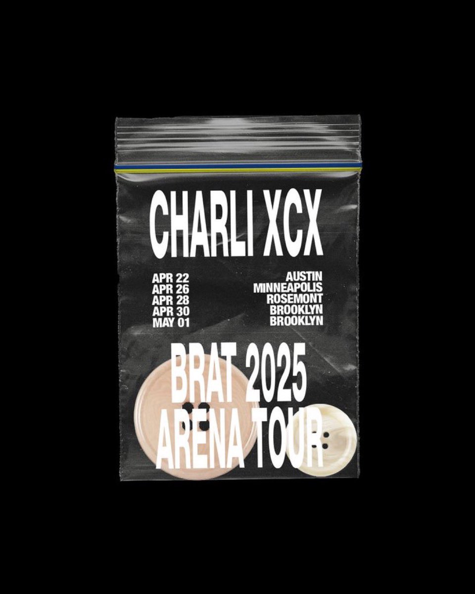PopBase's tweet photo. Charli xcx announces her BRAT 2025 Tour. https://t.co/RnFnD7Ctzw