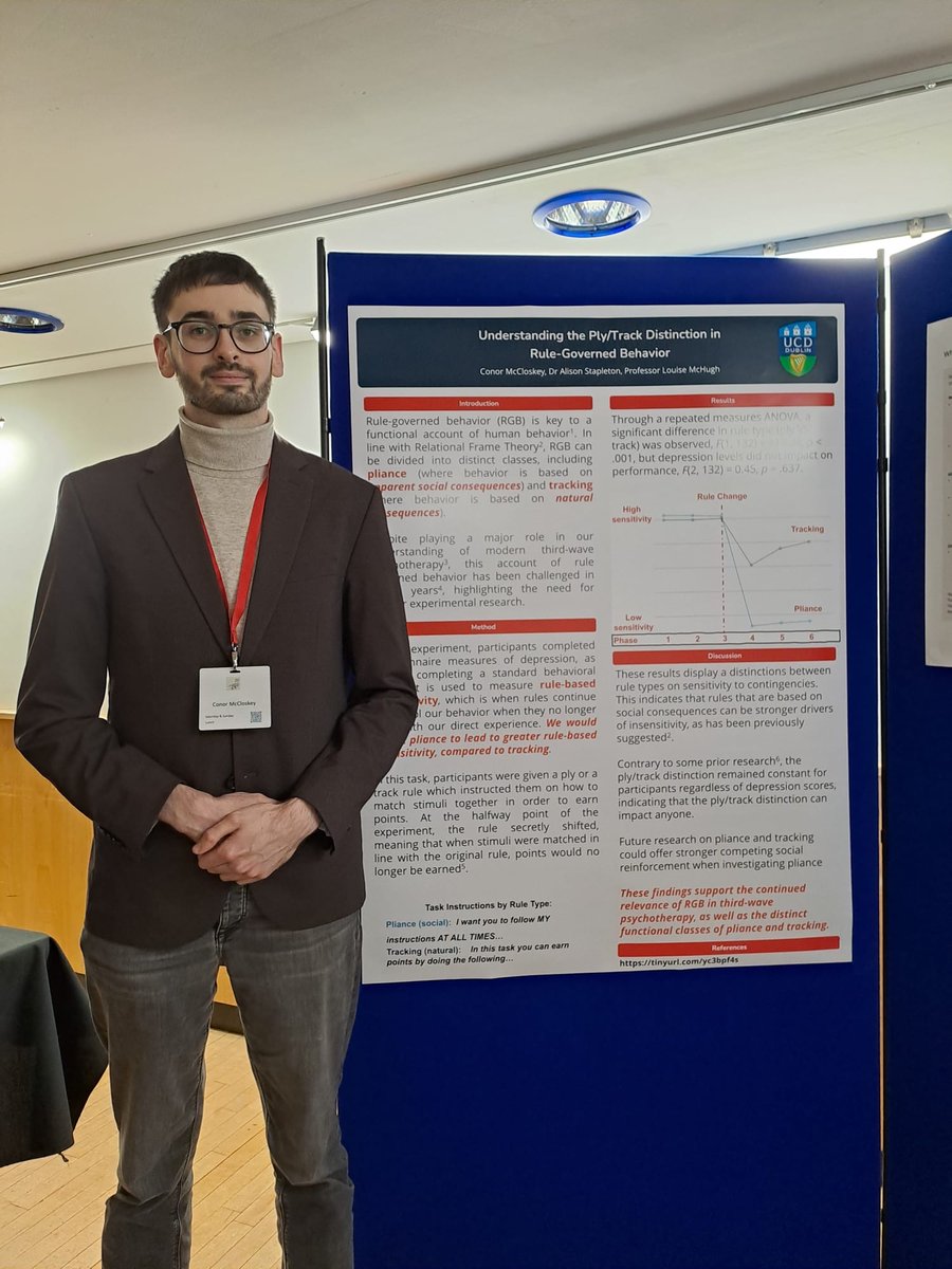 Thrilled to present my doctoral research at the #ACBS Conference in London. Read more about the work we have been doing here: doi.org/10.1016/j.jcbs…