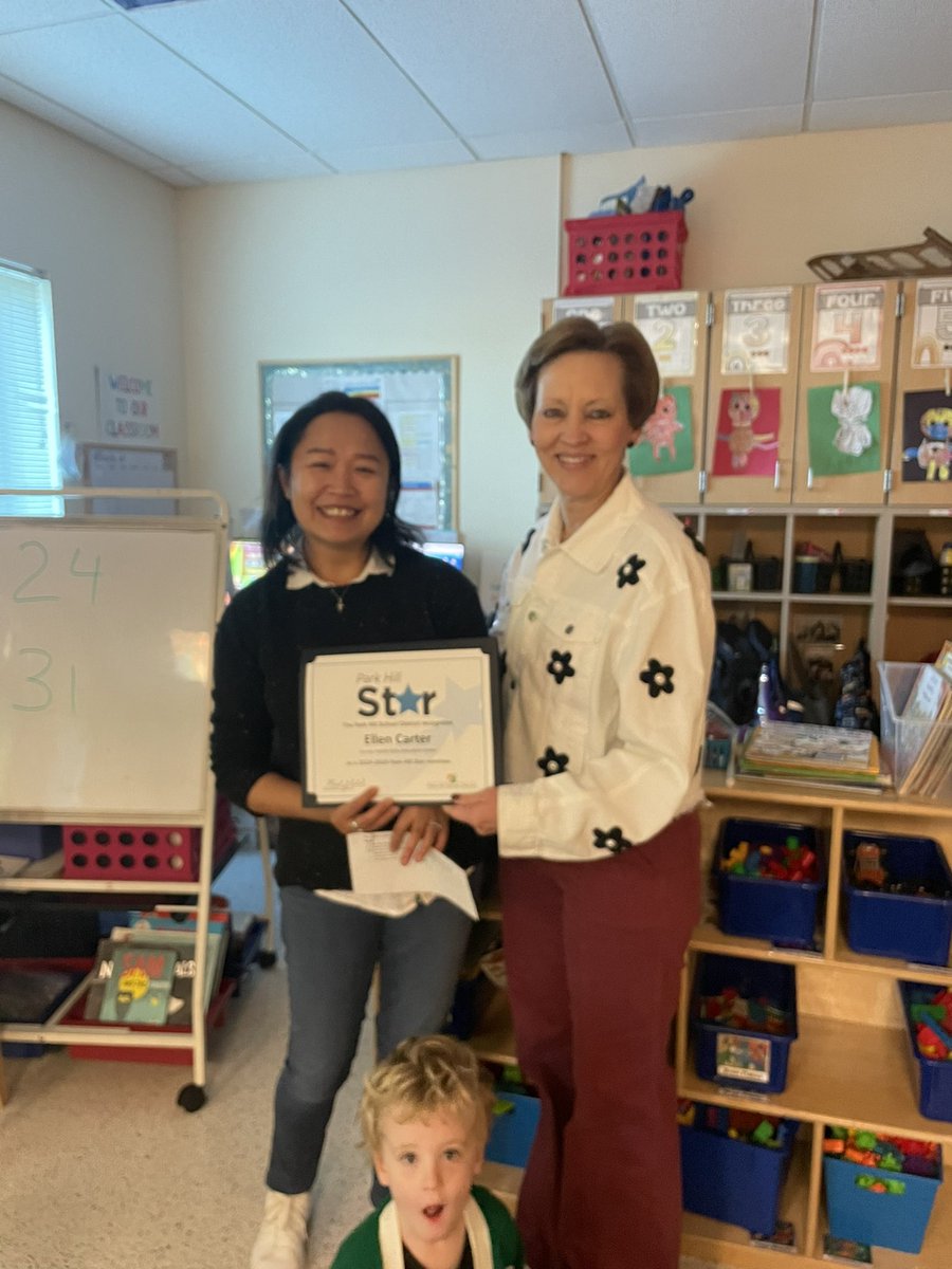 GernerCenter's tweet image. Two of our Super Cub teachers were honored today fofor STAR award nominations. Mrs. Carter and Mrs. Hudson were nominated by family members from the classroom. 
Go Cubs!!!
