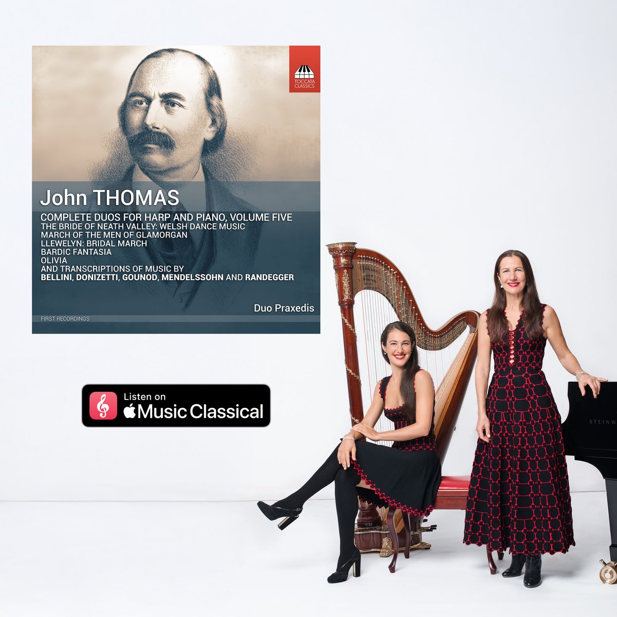 Toccata (@toccatamusicgrp) on Twitter photo Don't miss @duopraxedis' John Thomas Complete Duos for Harp and Piano, Volume Five in <a href="/AppleClassical/">Apple Music Classical</a>'s Featured New Releases this week! Add it to your library today via listn.fm/thomascomplete… Don't miss @duopraxedis' John Thomas Complete Duos for Harp and Piano, Volume Five in <a href="/AppleClassical/">Apple Music Classical</a>'s Featured New Releases this week! Add it to your library today via listn.fm/thomascomplete…