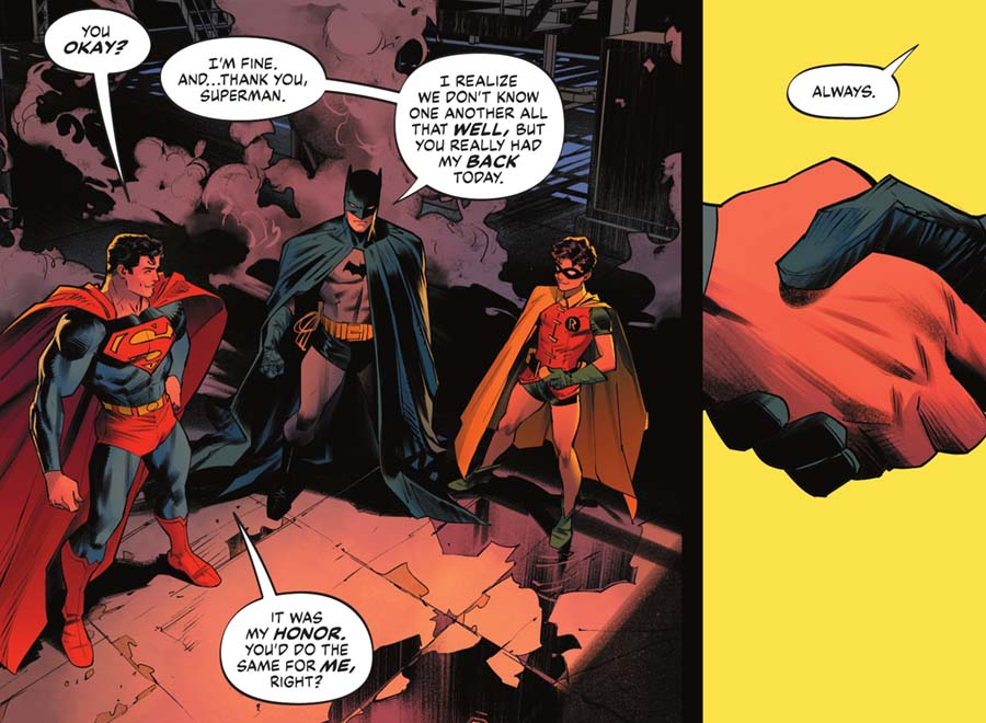 some old panels from Batman superman World finest 