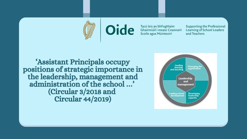Oide_Leadership's tweet image. A wonderful start made to the Primary Comhar Programme this week! Assistant Principals engaged in insightful discussions on leadership and management. They explored their leadership roles and responsibilities through the lens of Looking at Our School (2022).