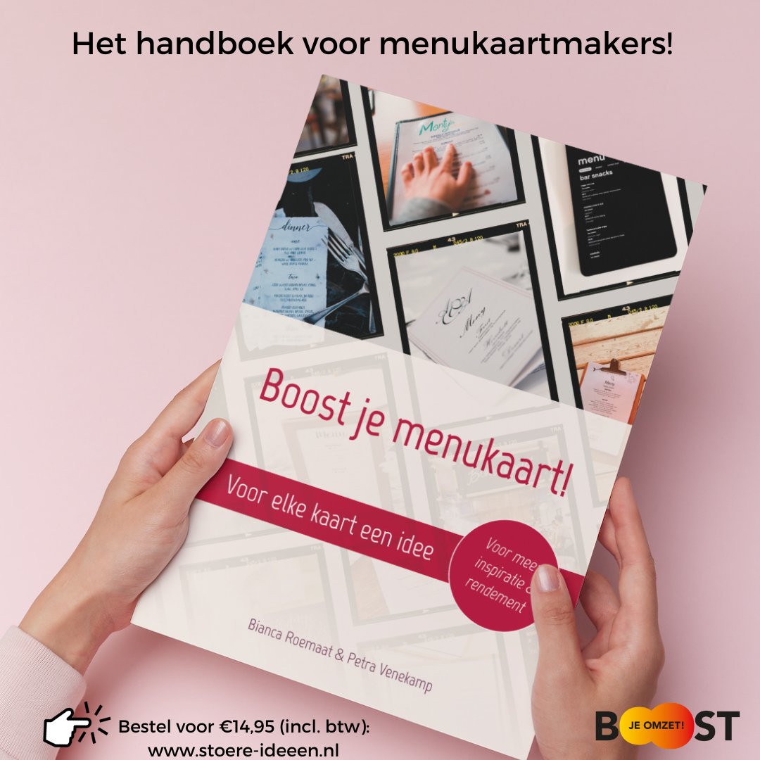 Zijn jullie al in sinterklaasstemming? Voor de #horecaprofessionals onder onze volgers hebben we een hint voor de #Sint: geef ons boek Boost je #menukaart cadeau! 🎁 stoere-ideeen.nl/product/boost-…