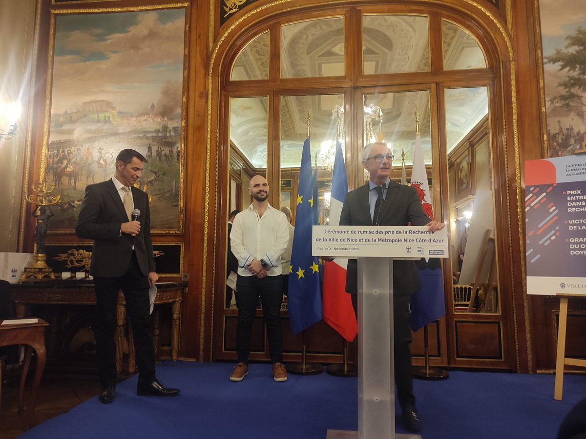 Juan A. Garcia-Sanchez - PhD (@jagarciasanchez) on Twitter photo Honoré et reconnaissant d'avoir reçu le Prix Projet Entrepreneurial de la <a href="/MetropoleNCA/">Métropole Nice CÎte d'Azur</a>. Un grand merci à toute l'équipe qui fait possible DimiCare, et à tous les établissements publics qui font partie de l'aventure.
<a href="/C3M_U1065/">C3M</a> <a href="/NiceChemistry/">Institut Chimie Nice</a> <a href="/CHUdeNice/">CHU de Nice</a> <a href="/Univ_CotedAzur/">Université CÎte d'Azur</a> Honoré et reconnaissant d'avoir reçu le Prix Projet Entrepreneurial de la <a href="/MetropoleNCA/">Métropole Nice CÎte d'Azur</a>. Un grand merci à toute l'équipe qui fait possible DimiCare, et à tous les établissements publics qui font partie de l'aventure.
<a href="/C3M_U1065/">C3M</a> <a href="/NiceChemistry/">Institut Chimie Nice</a> <a href="/CHUdeNice/">CHU de Nice</a> <a href="/Univ_CotedAzur/">Université CÎte d'Azur</a>