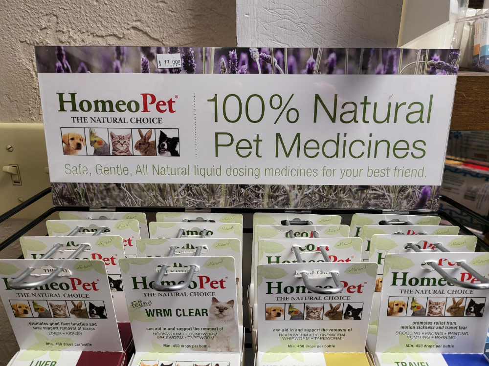 Safe, gentle, and all natural liquid dosing medicines for your best friend, we carry a variety of HomeoPet natural medicines here in our retail store. Available for a variety of pets, come check it out today! #PetStore #Pets #PetRetail