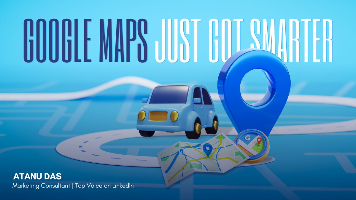 seoexpertatanu's tweet photo. #GoogleMaps is redefining navigation in India! #AI-driven updates for narrow lanes, flyover alerts, 8K+ #EV charging stations &amp; more. Explore how tech meets travel here: https://t.co/UasTW2f3gH
.
.
#GoogleMapUpdate #SmartNavigation #AIDrivenTech https://t.co/EKHsK4ZuGv