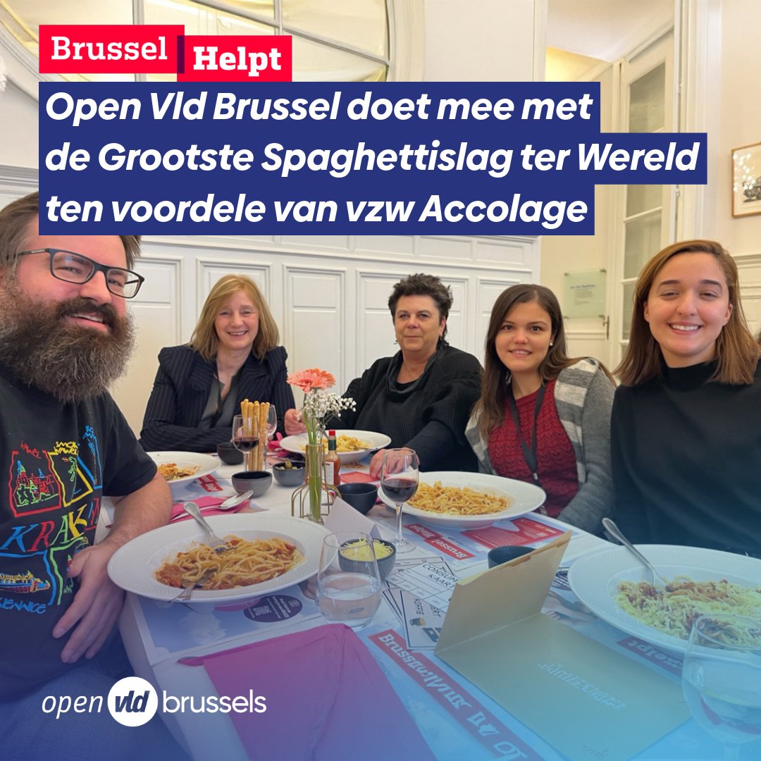 De opbrengst van de 'Grootste Spaghettislag ter Wereld' van Brussel Helpt gaat dit jaar naar Accolage, een burenhulpnetwerk dat strijdt tegen eenzaamheid bij senioren. Ovld Brussel was van de partij, met ex-Parlementslid <a href="/DejongheCarla/">Carla Dejonghe</a> die hen onlangs ontmoette! <a href="/buurtpensioen/">Accolage</a>