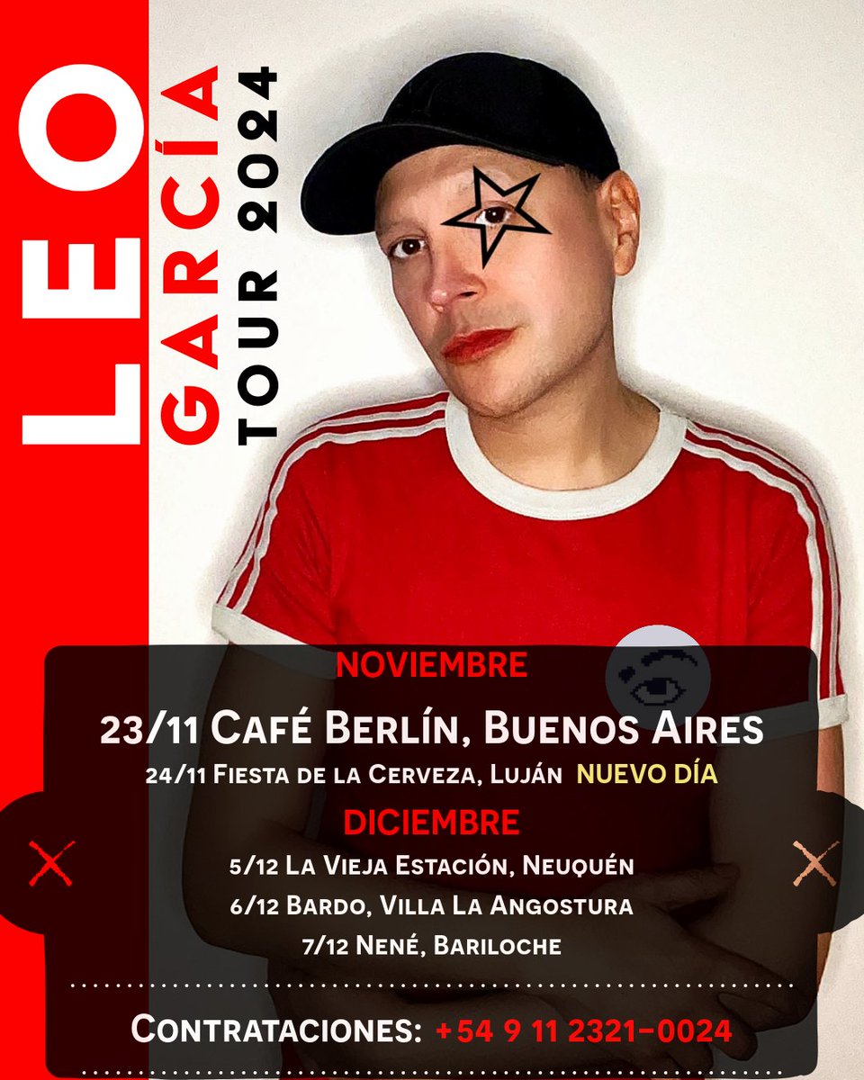 CELEBRAMOS EL DÍA DE LA MÚSICA con este último show del año en C.A.B.A.!!! <a href="/cafeberlinbsas/">Café Berlín Buenos Aires</a> 

Entradas en linktr.ee/leogarciapop

Contrataciones: +54911-2321-0024 

#show #agenda #showencapital #leogarciaenvivo #rocknacional #popnacional #musicoargentino #diadelamusica