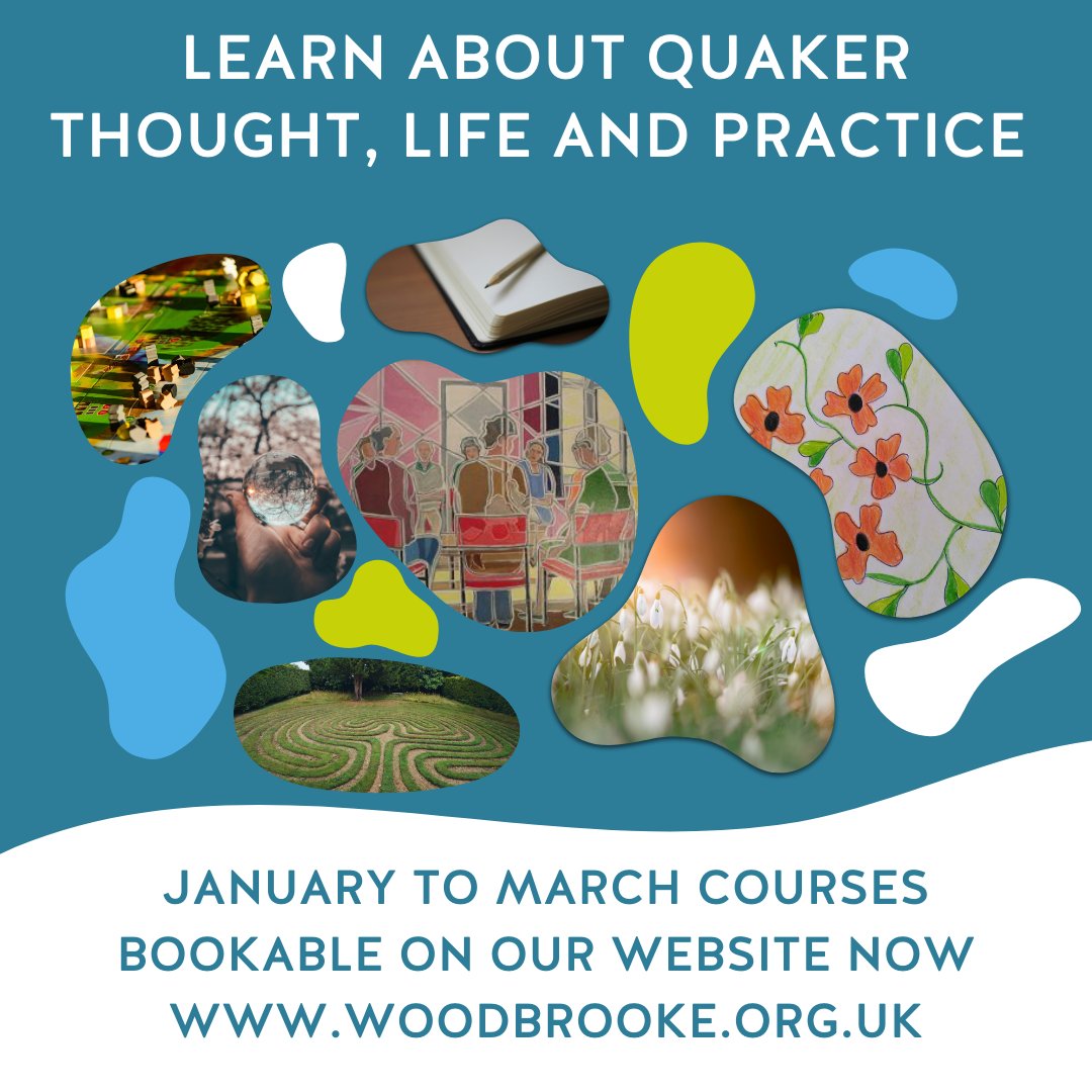 ✨ Our January to March programme is here! ✨

Join us for courses, sessions and residentials on Quaker History &amp; Theology, Spirituality, Peace &amp; Social Justice, Climate Justice, Quaker Roles and much more…

➡️ Explore the full programme at woodbrooke.org.uk/courses