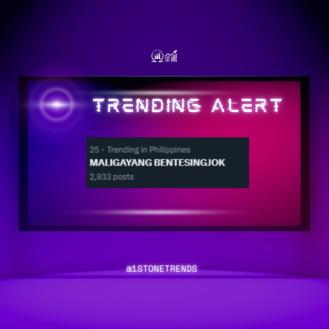 TRENDING ALERT

We are now in 25th spot!

MALIGAYANG BENTESINGJOK
<a href="/1stoneOfficial/">1ST ONE</a> #1stOne #1stOne_JOKER #HappyJokerDay