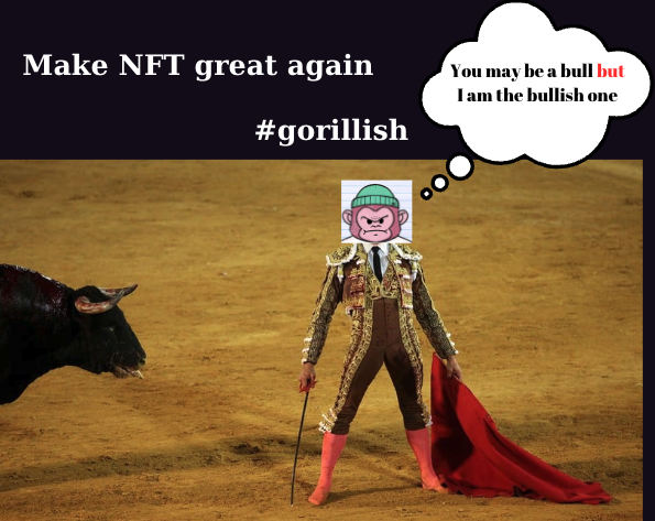 furkastronomy's tweet photo. Make NFT great again @GorillaMoverz #gorillish #NFTs https://t.co/rmM6CihgvH
