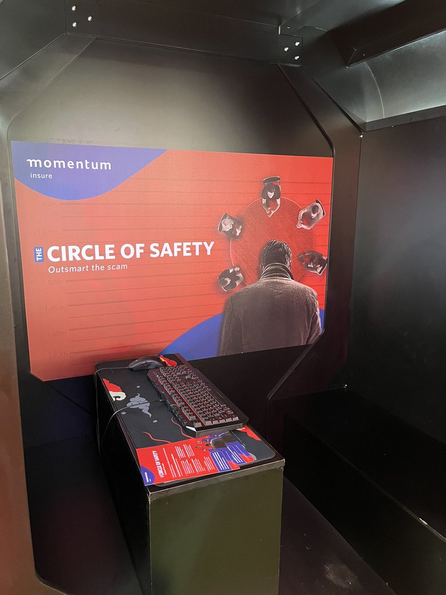 Mettlestate's tweet image. Do you know how to outsmart the scam?

With the Mettlestate gaming pod, we’re bringing you an interactive experience.
Come and hang out with us!

@Momentum_za 
#successisascience