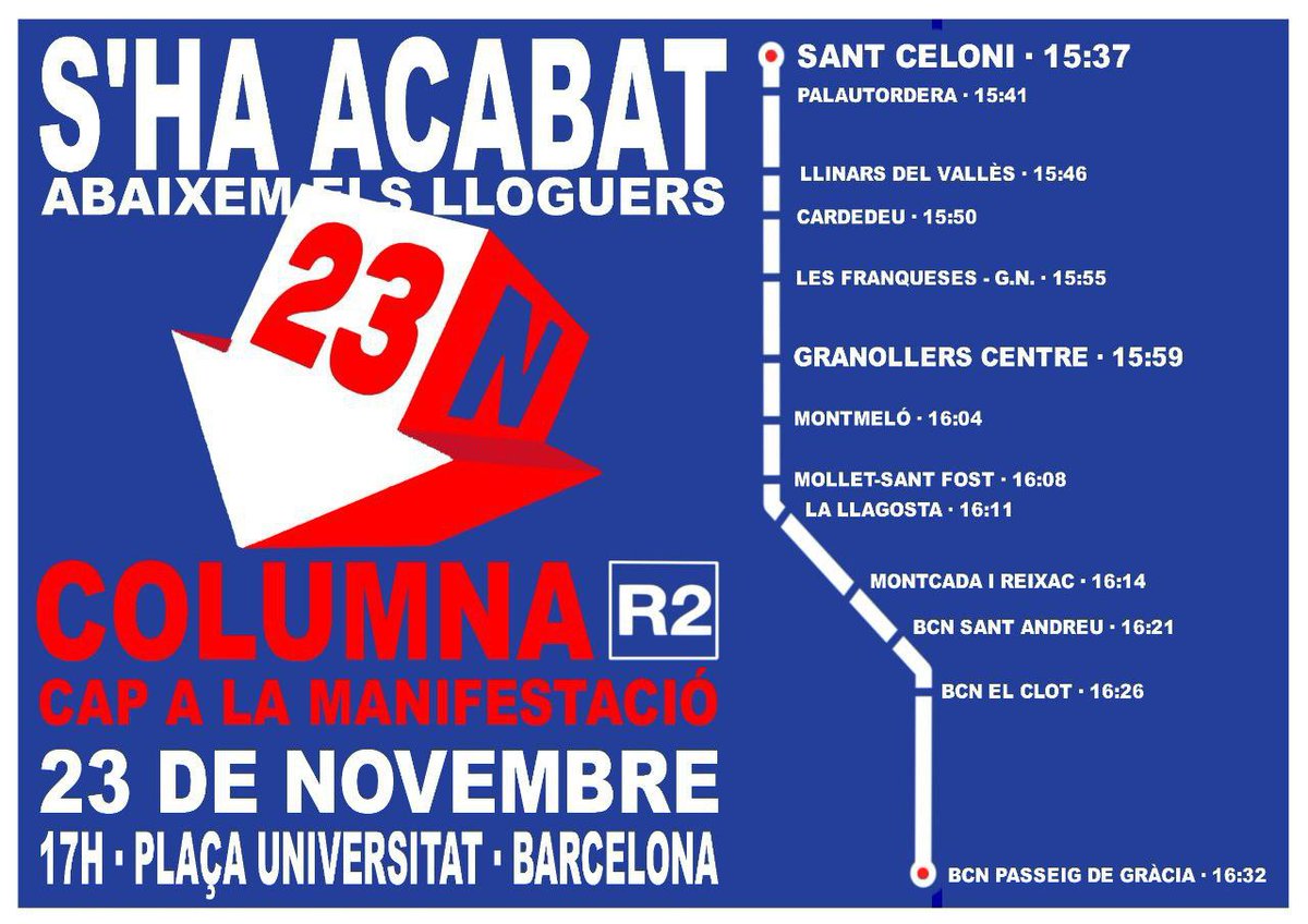 Vam fer La Renegà perquè els lloguers del Baix Montseny ens estaven ofegant i teníem por. 
I per sentir-nos segures i amb les cures al centre. 
Nosaltres aviat tindrem casa nostra, sí i DEMÀ totis a la mani✊
🏡Volem  polítiques d'habitatge que ENS CUIDIN JA!