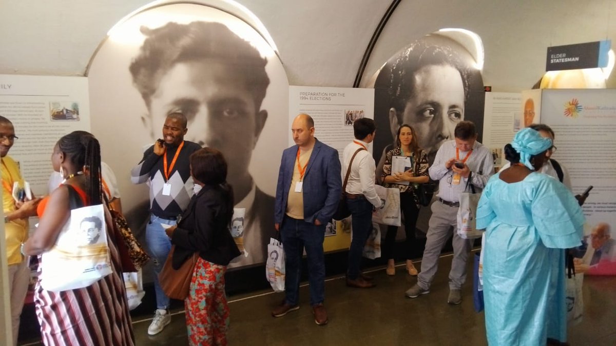 KathradaFound's tweet photo. #GlobalAssembly Day 3, 2nd group of delegates. Showcasing the power of resilience & justice at ConHill. The AKF leads another group of delegates on a tour, providing a deeper understanding of South Africa’s journey from oppression to democracy.
🔦 #AhmedKathradaExhibition https://t.co/DonNFjTPvm