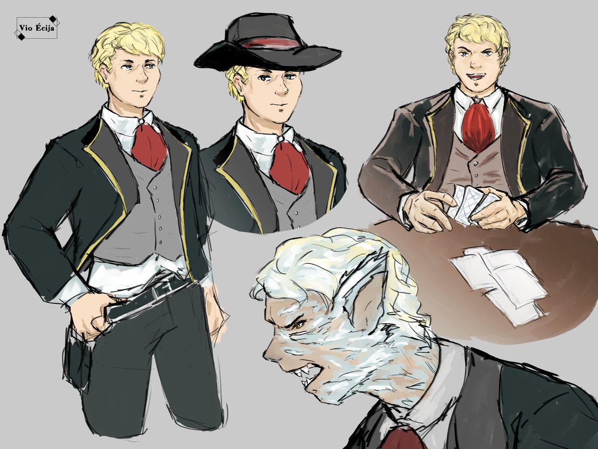 vio_draws's tweet photo. Flanagan, werewolf gunslinger https://t.co/uOqMUPkEd3