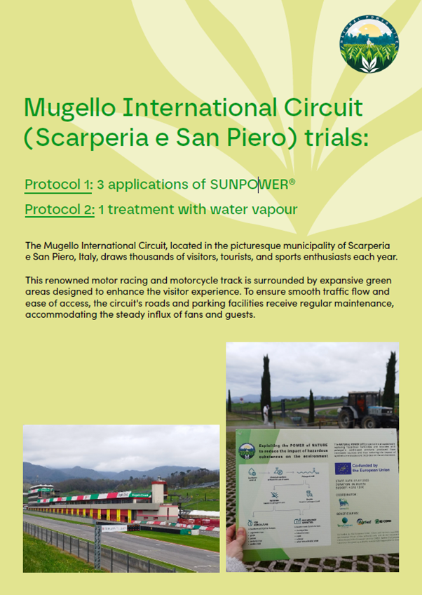 NATURAL POWER LIFE (@naturalpow14359) on Twitter photo We’re thrilled to share the results of a trial conducted at the <a href="/MugelloCircuit/">Mugello Circuit</a>. This study explores the effectiveness of SUNPOWER® compared to a water vapor treatment for sustainable weed control.
𝐃𝐢𝐬𝐜𝐨𝐯𝐞𝐫 𝐚𝐥𝐥 𝐟𝐢𝐧𝐝𝐢𝐧𝐠𝐬 𝐡𝐞𝐫𝐞: naturalpowerlife.eu/news We’re thrilled to share the results of a trial conducted at the <a href="/MugelloCircuit/">Mugello Circuit</a>. This study explores the effectiveness of SUNPOWER® compared to a water vapor treatment for sustainable weed control.
𝐃𝐢𝐬𝐜𝐨𝐯𝐞𝐫 𝐚𝐥𝐥 𝐟𝐢𝐧𝐝𝐢𝐧𝐠𝐬 𝐡𝐞𝐫𝐞: naturalpowerlife.eu/news