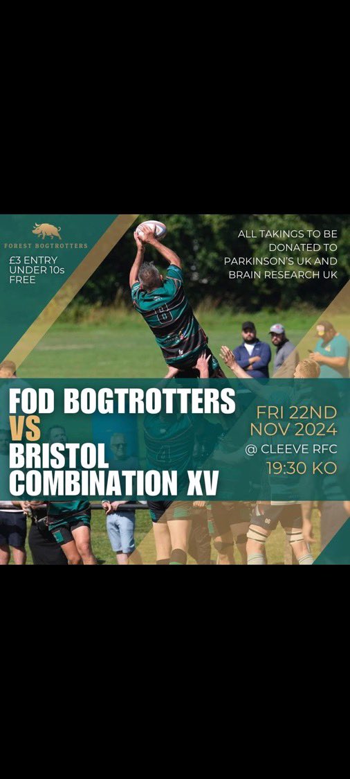 Old Colstonians RFC (@oc_rfc) on Twitter photo 🔷🔶Bristol Combination Representation 🔶🔷
Congratulations to OCRFC’s scrum half, Ellis Jenkins, who has been selected to represent the <a href="/SeniorBristol/">Bristol Combination Senior Representative Rugby</a> tomorrow night against the Forest of Dean bogtrotters.
The game tomorrow night is at Cleve RFC, kick off 19:30. 🔷🔶Bristol Combination Representation 🔶🔷
Congratulations to OCRFC’s scrum half, Ellis Jenkins, who has been selected to represent the <a href="/SeniorBristol/">Bristol Combination Senior Representative Rugby</a> tomorrow night against the Forest of Dean bogtrotters.
The game tomorrow night is at Cleve RFC, kick off 19:30.