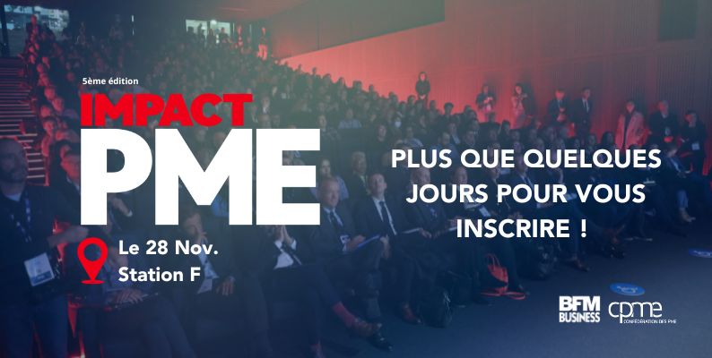 [IMPACT PME]

📢 Plus que quelques jours pour vous inscrire ! 

Le 28 novembre à STATION F, plongez dans une expérience unique mêlant innovation, expertise et inspiration, spécialement pensée pour les dirigeants de #PME.

impact-pme.com