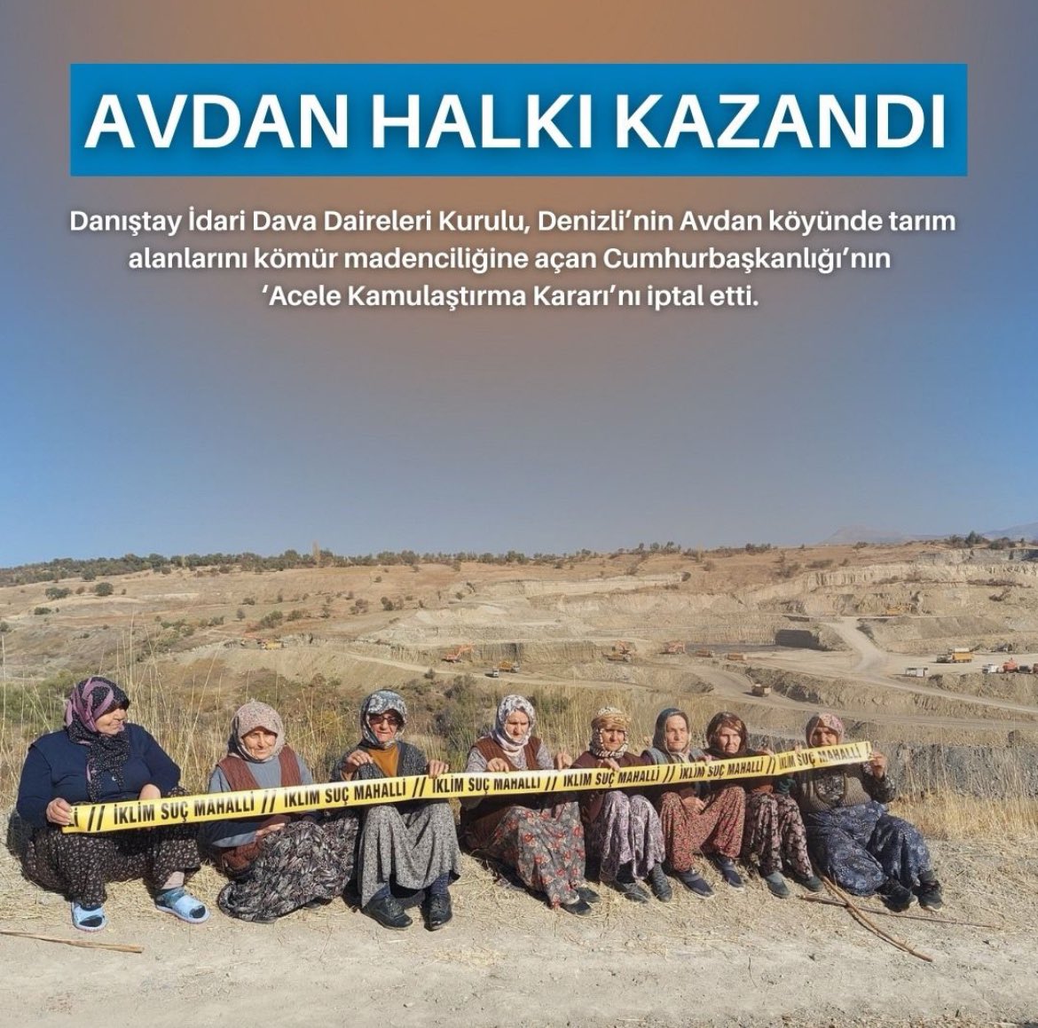 Danıştay’ın en üst karar mercii olan Danıştay İdari Dava Daireleri Kurulu, Avdan'da Cumhurbaşkanlığı’nın "acele kamulastirma" kararını iptal etti! Bu tarihi karar, yalnızca Denizli halkının değil, Türkiye'nin dört bir yanindaki doğa savunucularının mücadelesine ışık tutuyor.