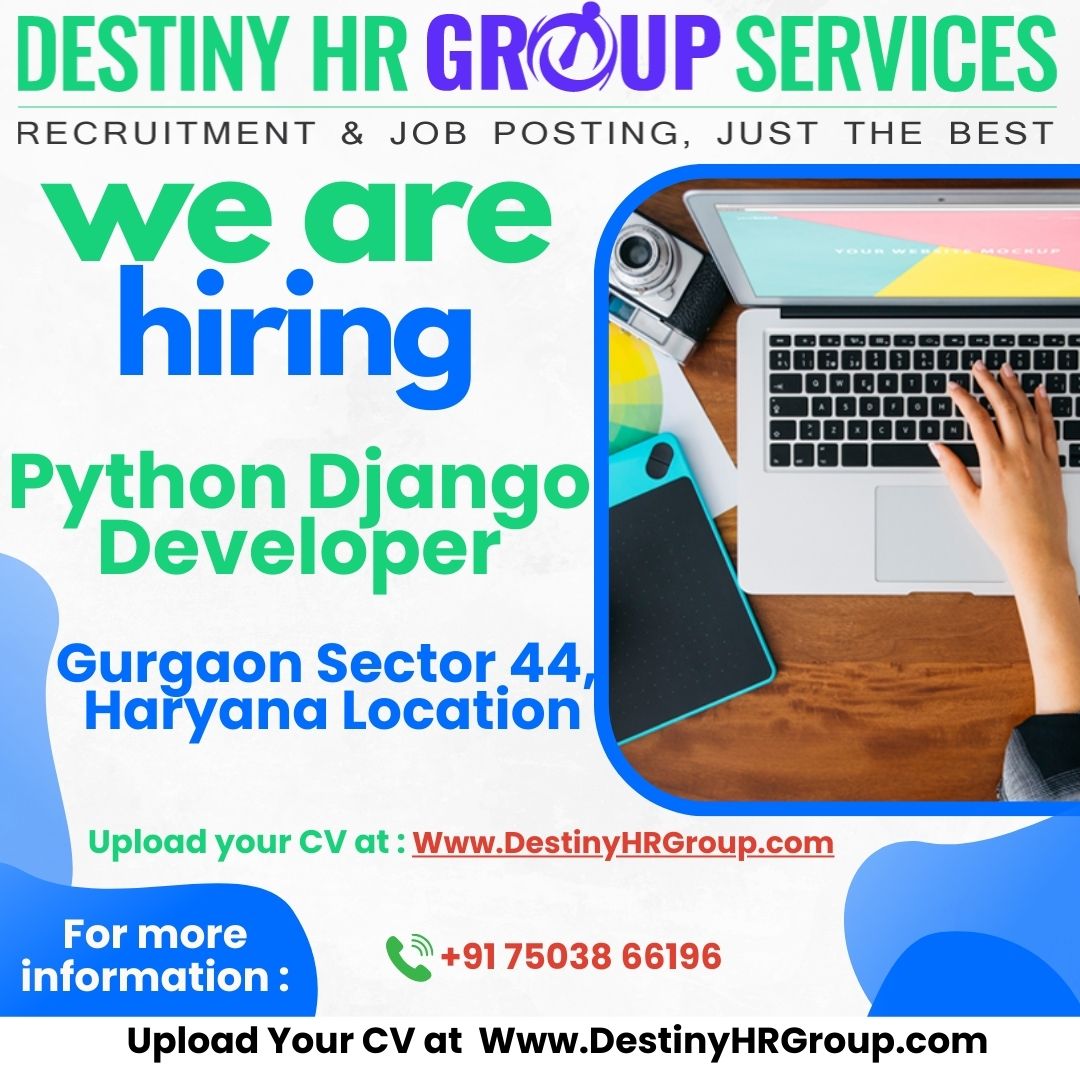 Destinyhrgroup's tweet image. Hiring!!
A Prestigious client of Destiny HR Group - offers the Best Python DJango Developer Jobs in Gurgaon Sector 44
For more details click on the below link and apply now.
destinyhrgroup.com/job/python-dja…
#pythonjobs #pythondjangojobs #destinyhrgroup #hiringnow #jobseekers #jobsearch