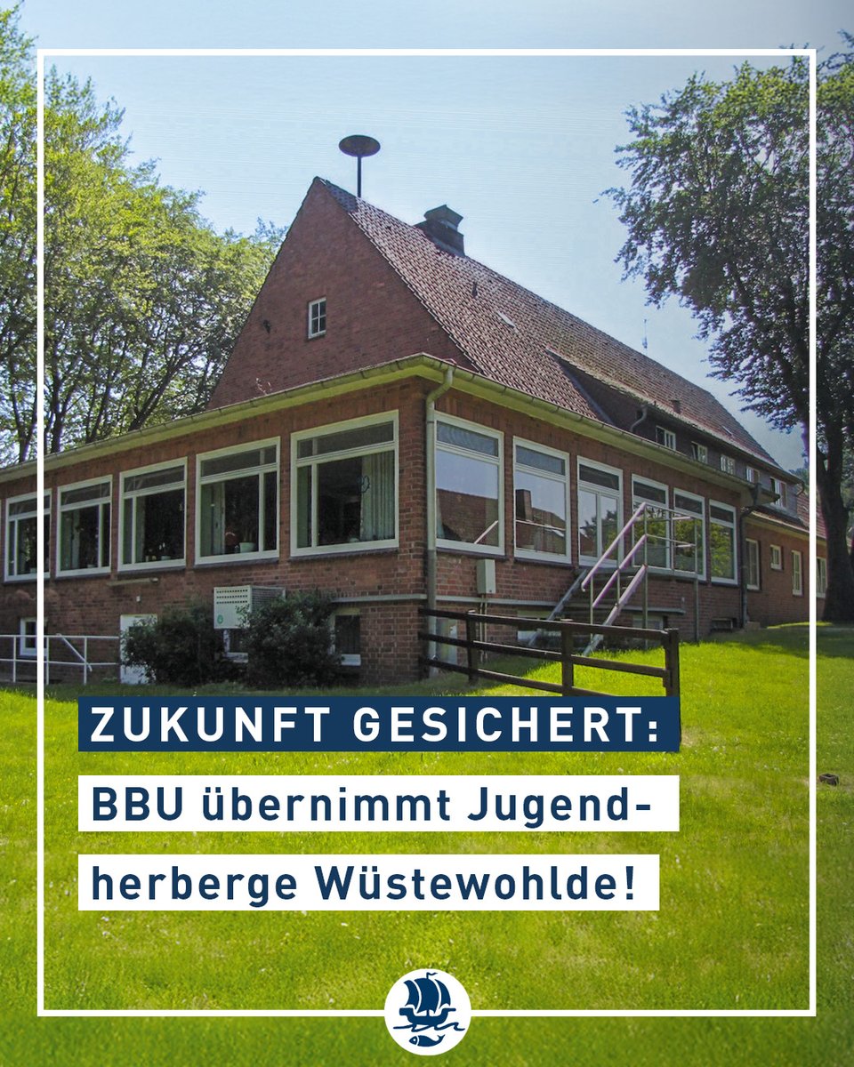 bremerhaven_de's tweet photo. #Magistrat hat entschieden: Die Bremerhavener Beschäftigungsgesellschaft Unterweser (BBU) wird den Betrieb der Jugendherberge Wüstewohlde übernehmen. 
Weiterlesen: 🔗 https://t.co/VZphzAomAd
#BHVInfo #StadtBremerhaven #Bremerhaven https://t.co/hBXnT75nqT