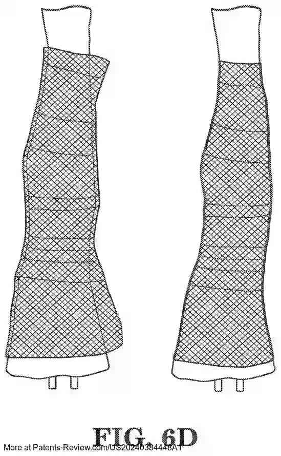 PatentPulse's tweet image. New patent application #US20240384448 explores #SmartWearables with actuating fabrics that conform to body topography. Innovations in NiTi-based SMA enable garments to fit without high elasticity. Potential uses: medical, sportswear, exosuits. Assigned to #RegentsUMN