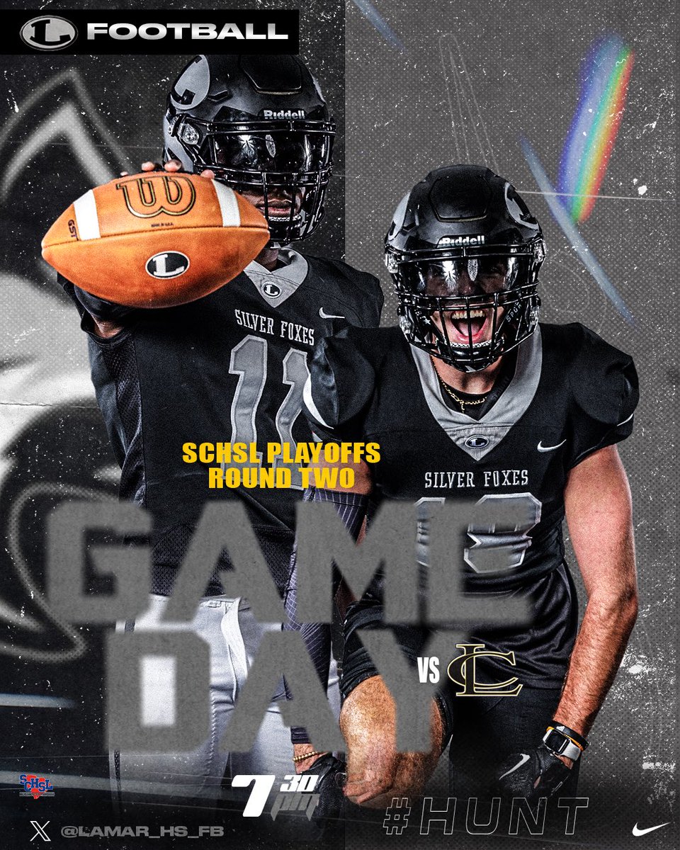WAKE UP! It’s GAME DAY…Round 2!

🏟️ Donald R. Poole Stadium
📅 Friday, November 22
⌚️ 7:30 pm
🐺 vs. Stallions
🎟️ gofan.co/event/2222909

We need a packed house, tell your friend to bring a friend! Let’s support our Silver Foxes! 

#HUNT 🐺