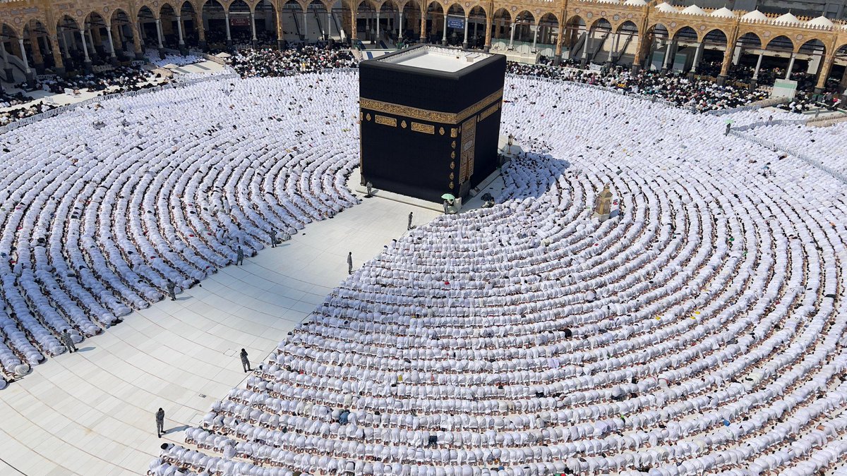 The Mataaf pictured during Friday Prayers today