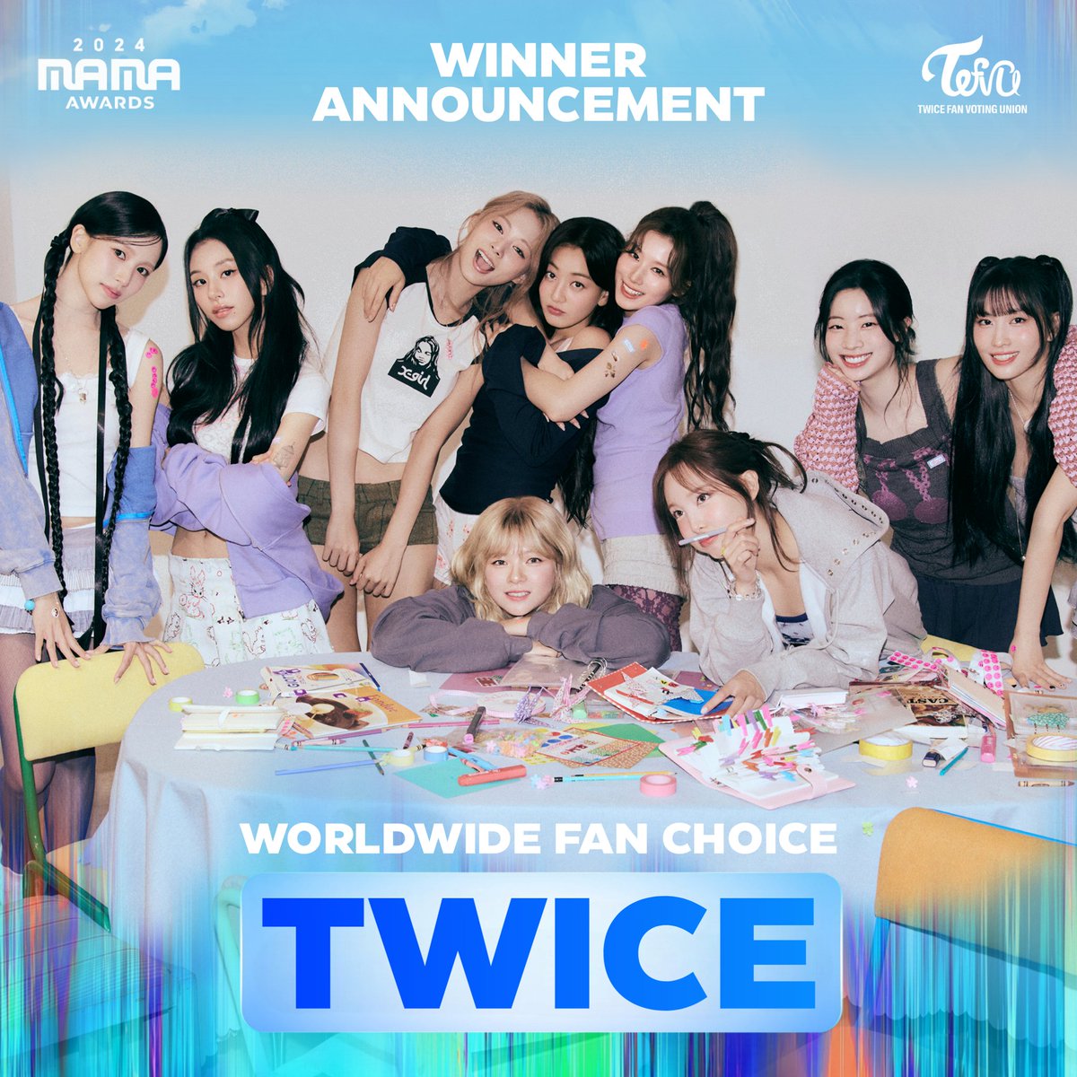 twice_mixx's tweet photo. TWICE becomes the first female act to win 6 MAMA worldwide fan's choice award😭💖

2018,2019,2020,2021,2023,2024

TWICE THE FANS CHOICE
#TWICE_OUR_CHOICE
#BONSANG_FOR_TWICE https://t.co/s1e7PkDGSI