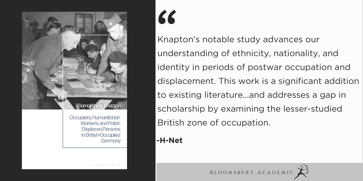 Bloomsbury History (@bloomsburyhist) on Twitter photo '<a href="/LgmSam/">Samantha K Knapton</a> notable study advances our understanding of ethnicity, nationality, and identity in periods of postwar occupation and displacement. This work is a significant addition to existing literature' <a href="/HNet_Reviews/">H-Net Reviews</a>
Review bit.ly/48VZnQf
Book bit.ly/3UYxzox '<a href="/LgmSam/">Samantha K Knapton</a> notable study advances our understanding of ethnicity, nationality, and identity in periods of postwar occupation and displacement. This work is a significant addition to existing literature' <a href="/HNet_Reviews/">H-Net Reviews</a>
Review bit.ly/48VZnQf
Book bit.ly/3UYxzox