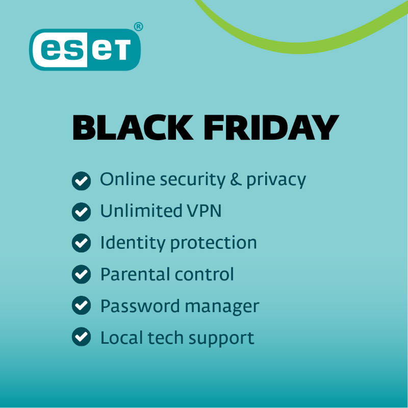 ESETUK's tweet photo. Save up to 50% off your internet security with our BIGGEST CYBER WEEK SALE yet! 💻

Protect yourself and your loved ones online and earn extra cash to spend this #BlackFriday. #ESET #ProgressProtected