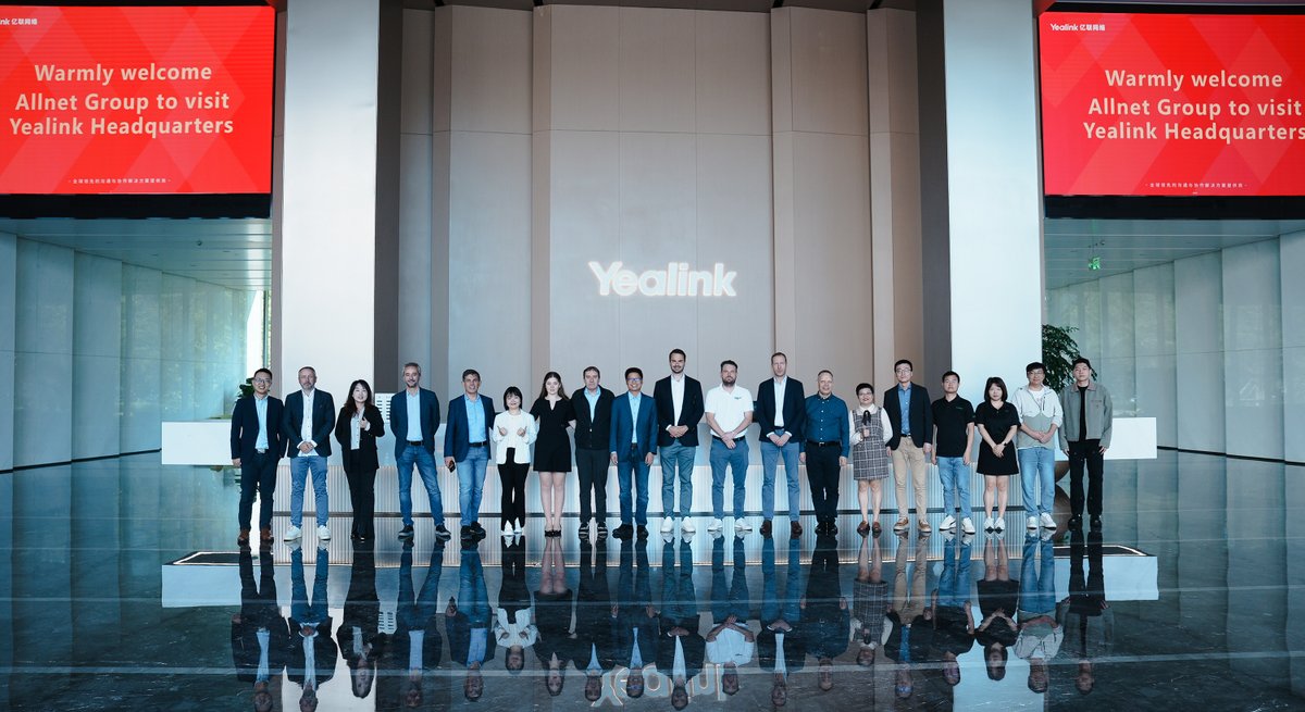 ALLNETGmbH's tweet image. Today the ALLNET team visited @YealinkNews. We would like to thank the team of Yealink for the hospitality and look forward to our forthcoming accomplishments.

With: ALLNET Italia, @AllnetFrance &amp;amp; ALLNET Austria

#ALLNET #Yealink #Collaboration #VAD #TheNetworkPeople