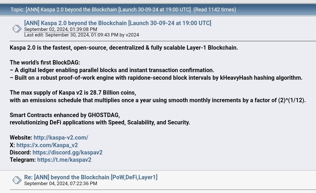 More projects copying $Kas or using its work.

After Karlsen, Pyrin, Gorbaniov, Nexellia, Sedera, KaspaClassic, BlockDAG, Nautilus, Hoosat, Bitmeme, DMGC, It's now BRICS, Anuma, Waglaya, Astrix &amp; Kaspa-v2

After $BTC &amp; $ETH, #KAS is setting benchmark for future Tech.

#Kaspa