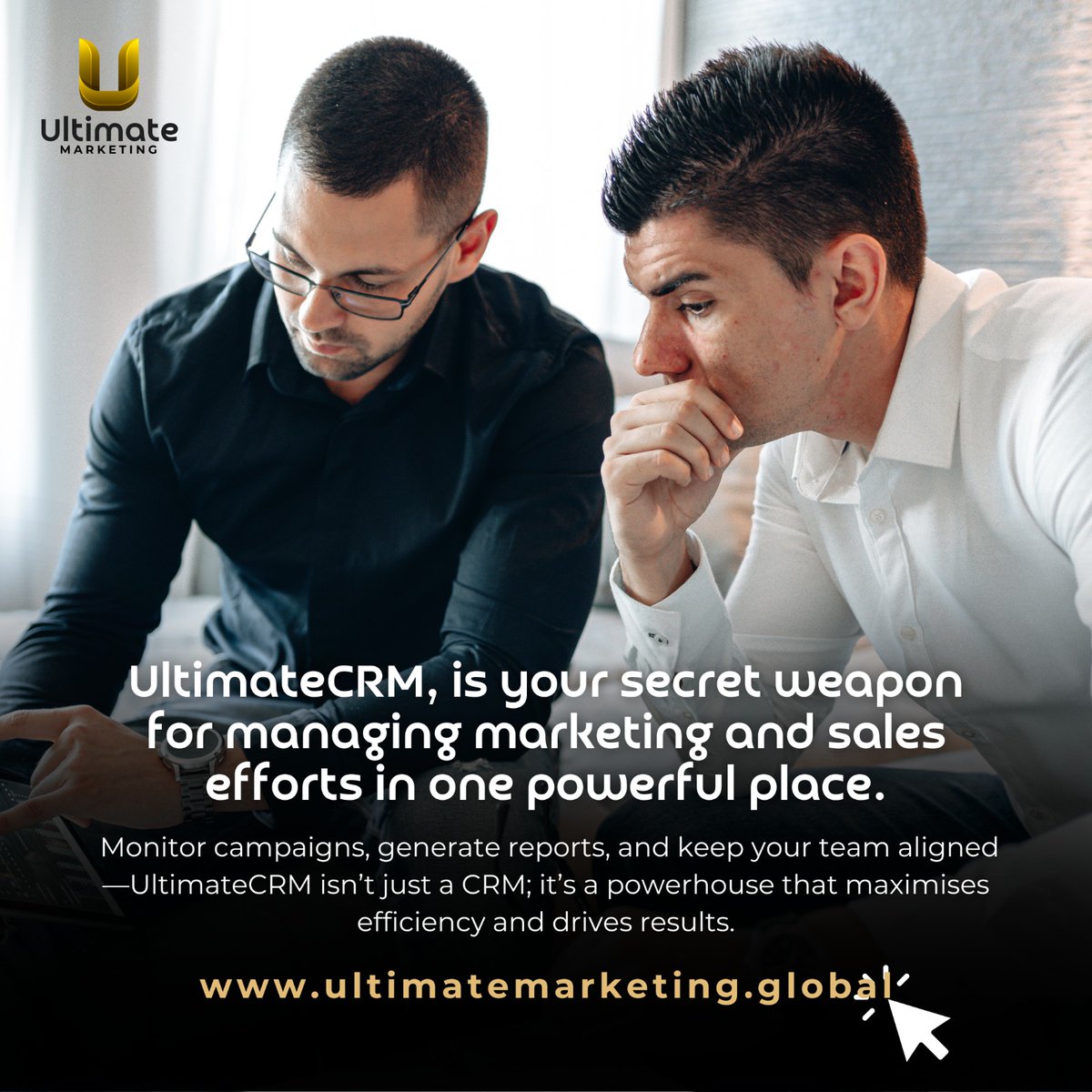 Ult_Marketing's tweet photo. Take control of your marketing and sales with UltimateCRM. Streamline campaigns, track performance, and keep your team on the same page. Boost efficiency and achieve better results, all in one place. 💡

Call us today! 
P: 0330 321 0460
W: https://t.co/ycm1DNy8Dh

#UltimateCRM https://t.co/YFa5TWqT2N