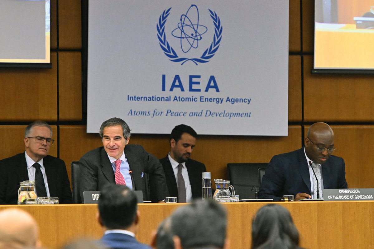 IAEA Director General <a href="/rafaelmgrossi/">Rafael Mariano Grossi</a> briefed the Board of Governors on his high-level meetings in Tehran last week, describing his discussions with the new government as constructive. Nevertheless, he pointed out, there were ongoing concerns.
Read more: atoms.iaea.org/4hWixJM