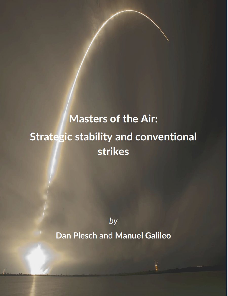>>Webinar invitation: 12 December, 17.30 (UK)<<

Prof Dan Plesch and Manuel Galileo will outline findings from their new report ‘Masters of the Air: Strategic Stability and conventional strikes’.

Register here:

zoom.us/meeting/regist…