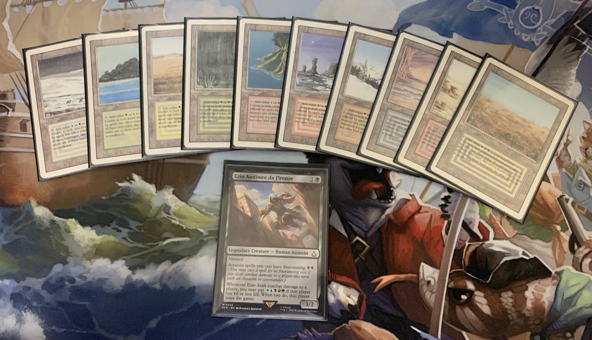 zzzlagbrah's tweet photo. With yet another battle for dual land, duel commander event tomorrow I have secured the goods to enable a busted deck! 

Say hello to my little friend. 

#MTG #DualCommander https://t.co/eg5osHXXqW