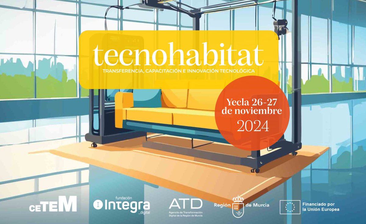 🏡✨ ¿Cómo transformar el sector del hábitat con la última tecnología? Ven a #TECNOHABITAT y descúbrelo:
🤖 IA generativa
🌿 Materiales sostenibles
🕶️ Realidad virtual y aumentada
🗓️ 26-27 nov. | Yecla
📢 ¡Lidera el cambio! tecnohabitat.net