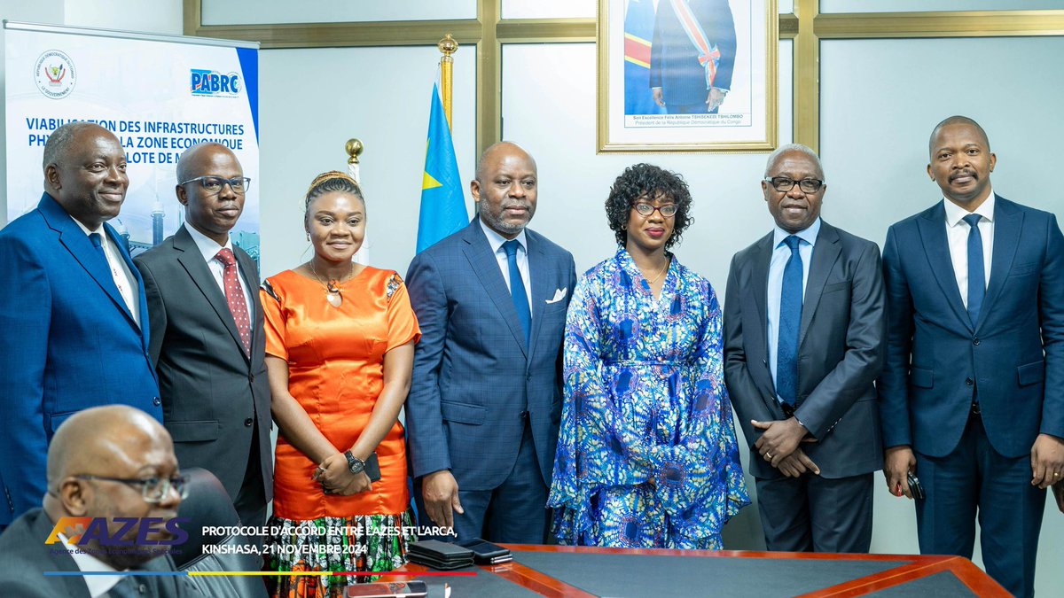 Ce jeudi 21 novembre, l’Agence des Zones Économiques Spéciales (AZES), sous la direction de M. Auguy Bolanda Menga, a marqué un tournant décisif en s’associant à l’Agence de Régulation et de Contrôle des Assurances (ARCA) <a href="/RdcArca/">Arca RDC</a> pour promouvoir les assurances locales auprès des