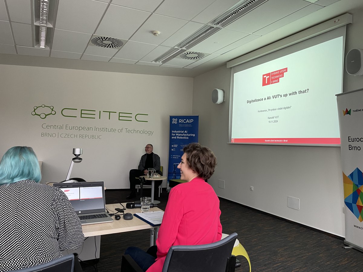 CEITEC_Brno's tweet photo. Impressions from the Labour Market in the Digital Age conference organised at CEITEC @VUTvBrne within the Week for Digital Czechia and @RICAIP_EU Seminar Series.
Did you know that 85% of primary-school students will have jobs that do not exist yet?
#CEITECScience @BrnoDirect https://t.co/UiQiIU9XTL