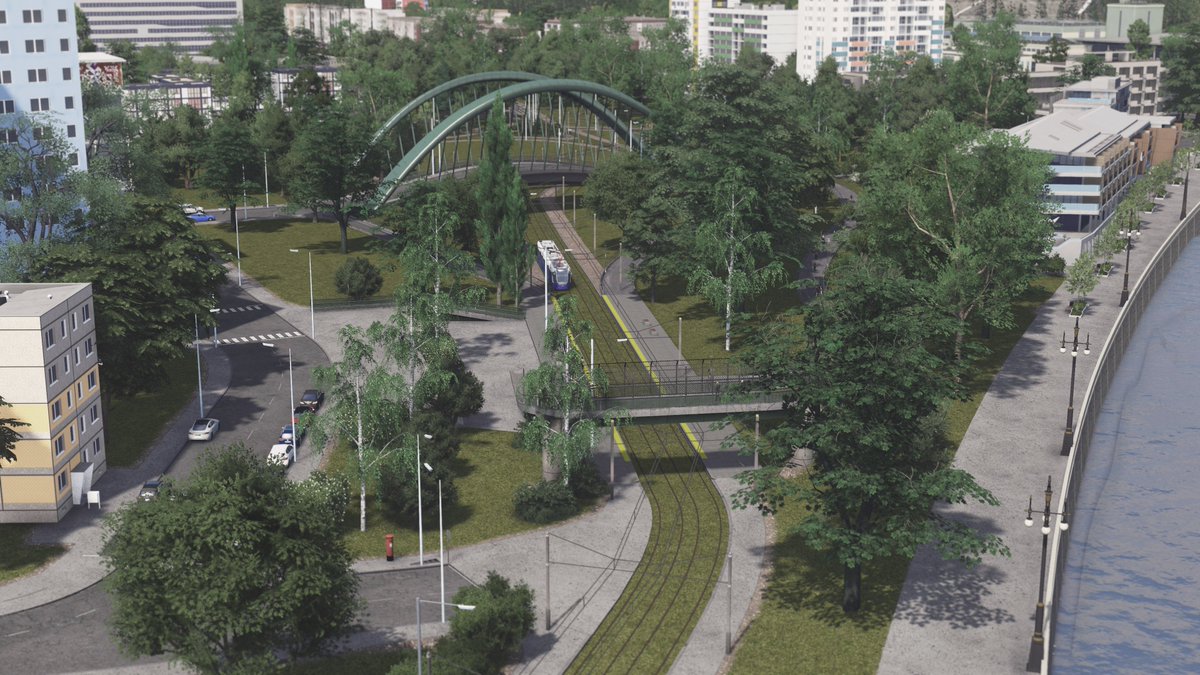 I'd take this tram #citiesskylines