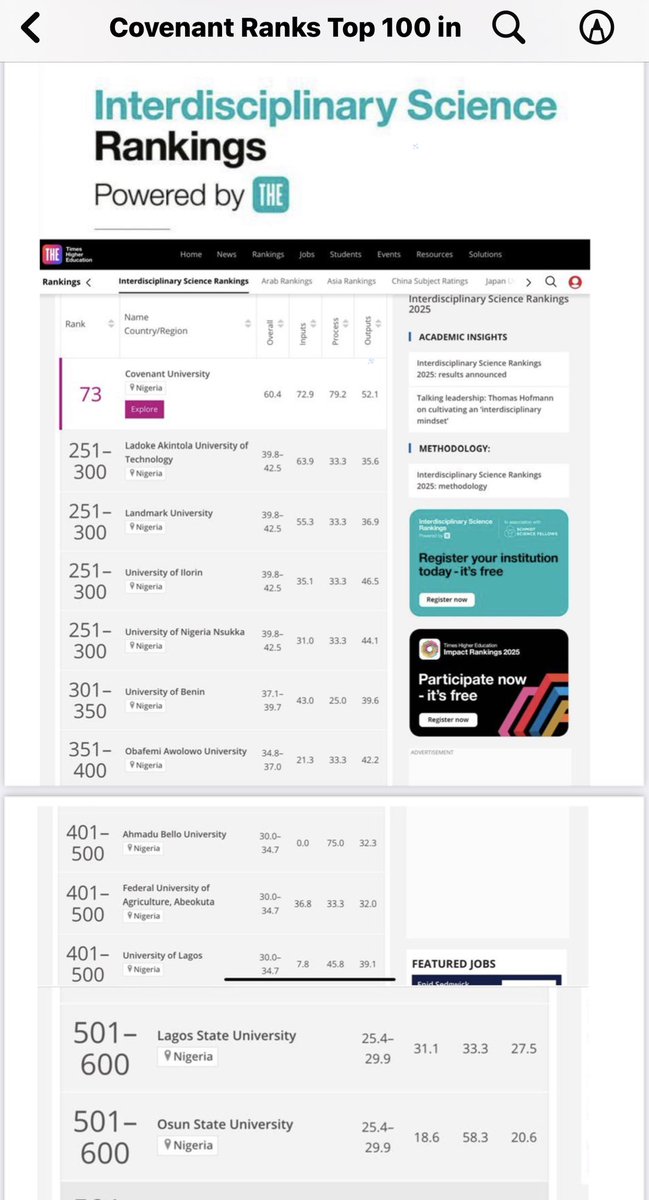 Covenant University tweet media